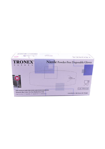 圖片 Tronex 藍色中醫生手套 Nitrile Gloves 100隻